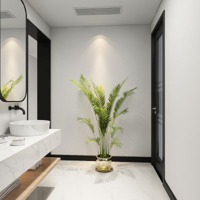 现代办公室卫生间