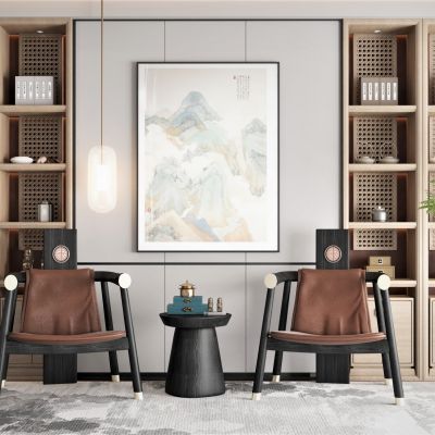 新中式风格单椅