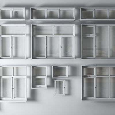 现代平开窗 窗户