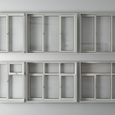 现代平开窗 窗户