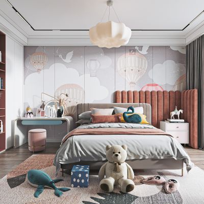 现代儿童卧室