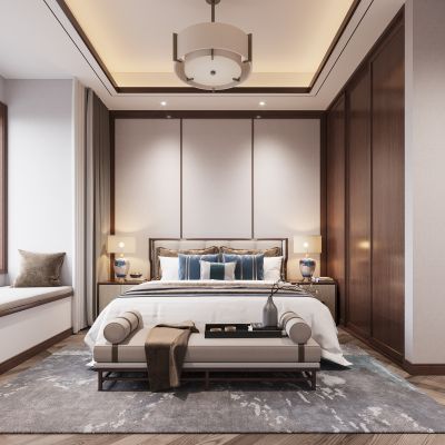 新中式卧室