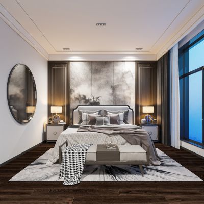 新中式卧室
