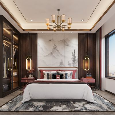 新中式卧室