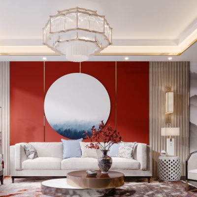 新中式现代简约轻奢客厅