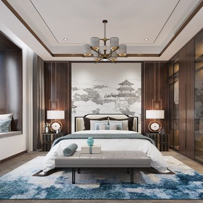 新中式卧室