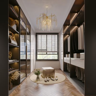 北欧现代简约轻奢衣帽间