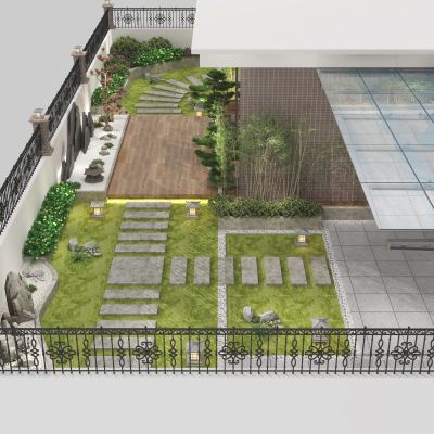 新中式屋顶花园