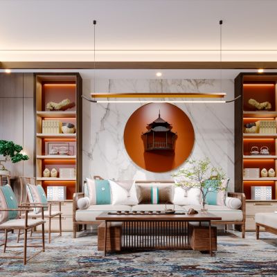 新中式现代简约客厅