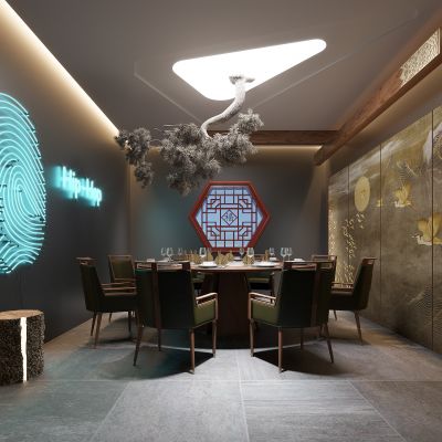 新中式餐厅包间