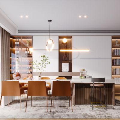 现代简约北欧轻奢餐厅