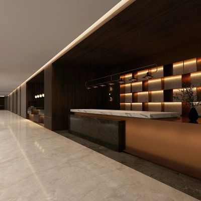 现代酒店电梯间