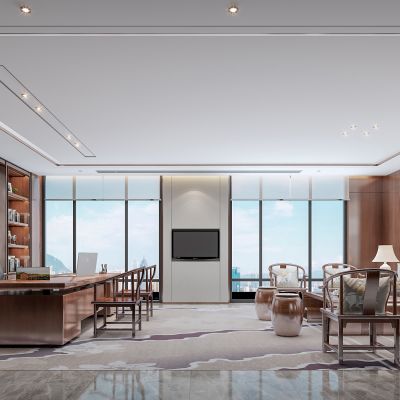 新中式经理办公室