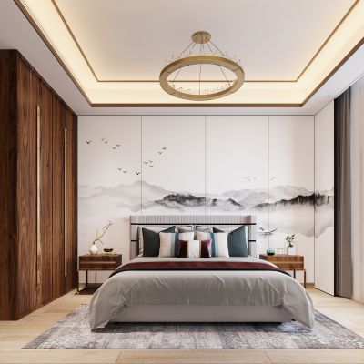 新中式卧室