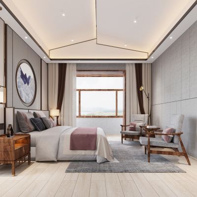 新中式卧室