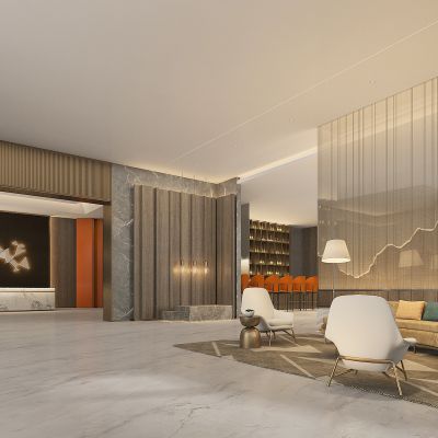 现代酒店大厅前台