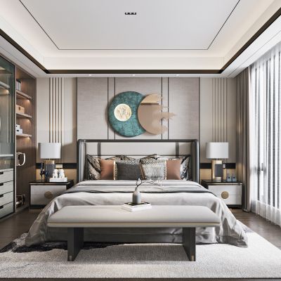 新中式卧室