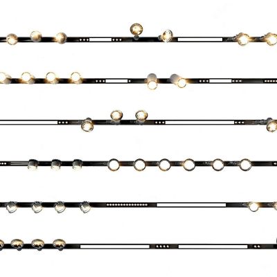 现代磁吸轨道射灯灯珠组合