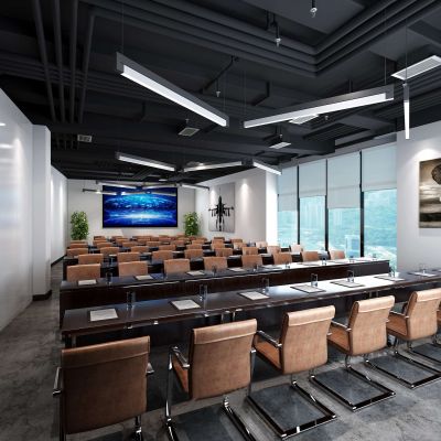 现代会议室3D模型