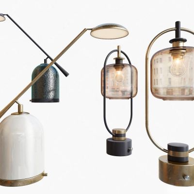 新中式金属台灯