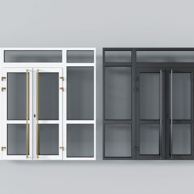 现代双开玻璃门