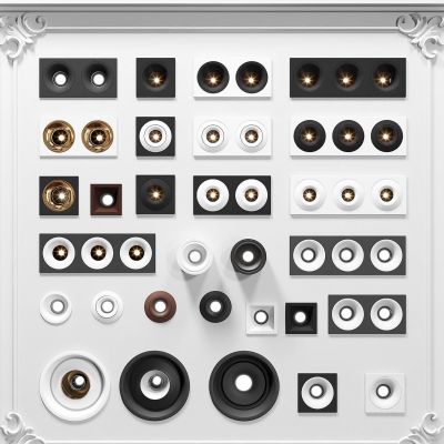 现代方形射灯斗胆灯