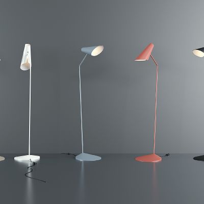 现代烤漆落地灯