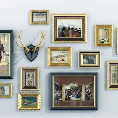 欧式美式古典装饰画组合