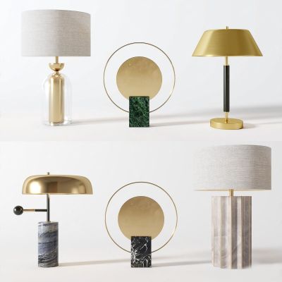 现代轻奢台灯组合