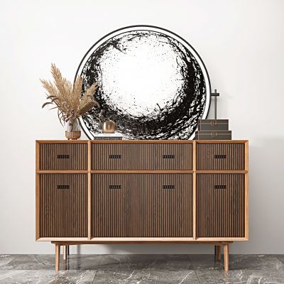 新中式实木玄关柜装饰柜