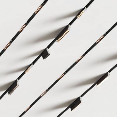 现代磁吸轨道灯3D模型