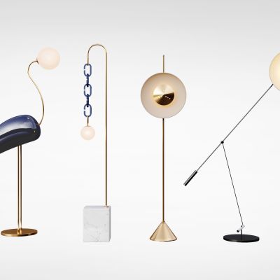 现代轻奢火烈鸟落地灯