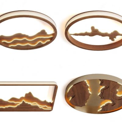 新中式吸顶灯组合