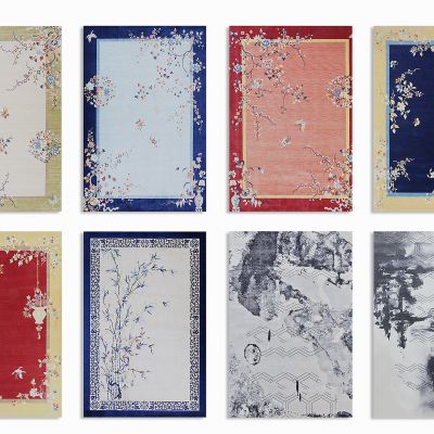 新中式欧式布艺地毯