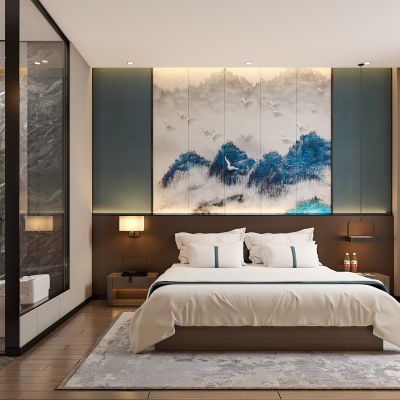 新中式酒店客房