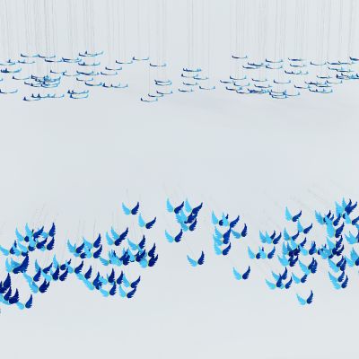 现代翅膀吊灯吊饰