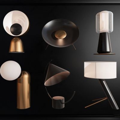 现代台灯组合
