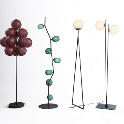 现代玻璃球落地灯