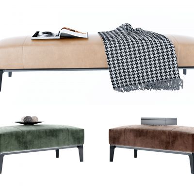 现代布艺沙发凳布艺床尾凳