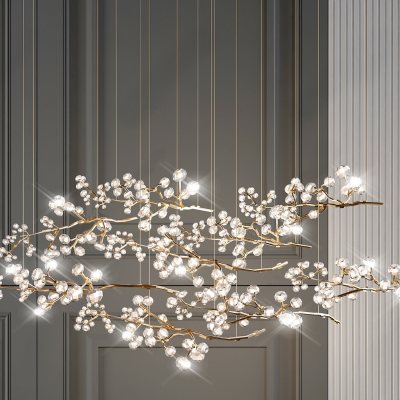 现代异形树枝水晶灯水晶吊灯艺术灯