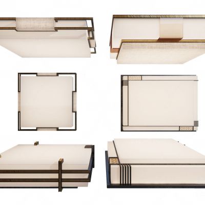 新中式布艺吸顶灯