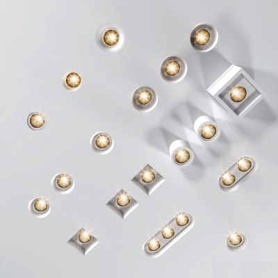 现代射灯斗胆灯组合