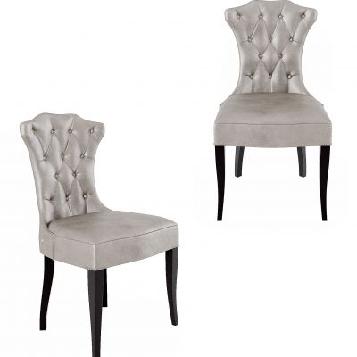 简欧法式皮革餐椅皮质座椅