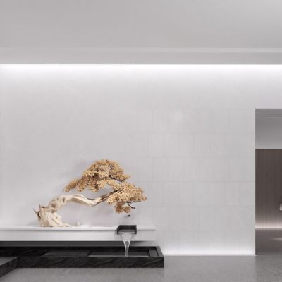 新中式玄关造景