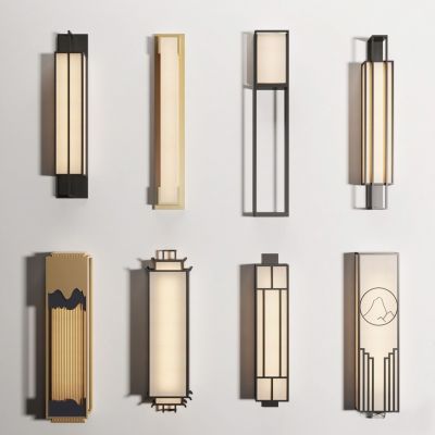 新中式壁灯组合壁灯