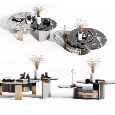 现代茶几装饰品干花