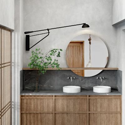 日式卫生间浴室柜组合