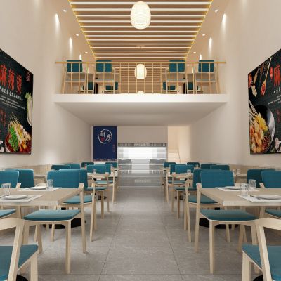 现代麻辣烫店大厅