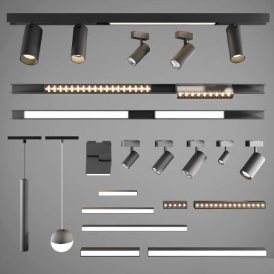 现代嗞吸灯射灯组合