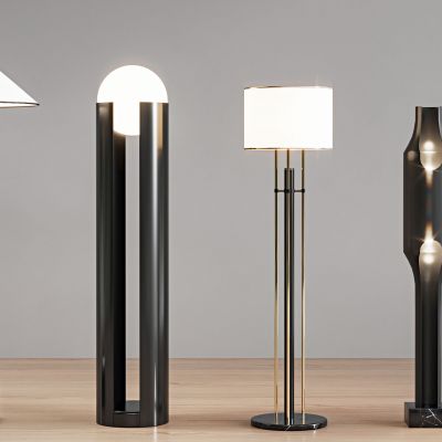 现代落地灯组合